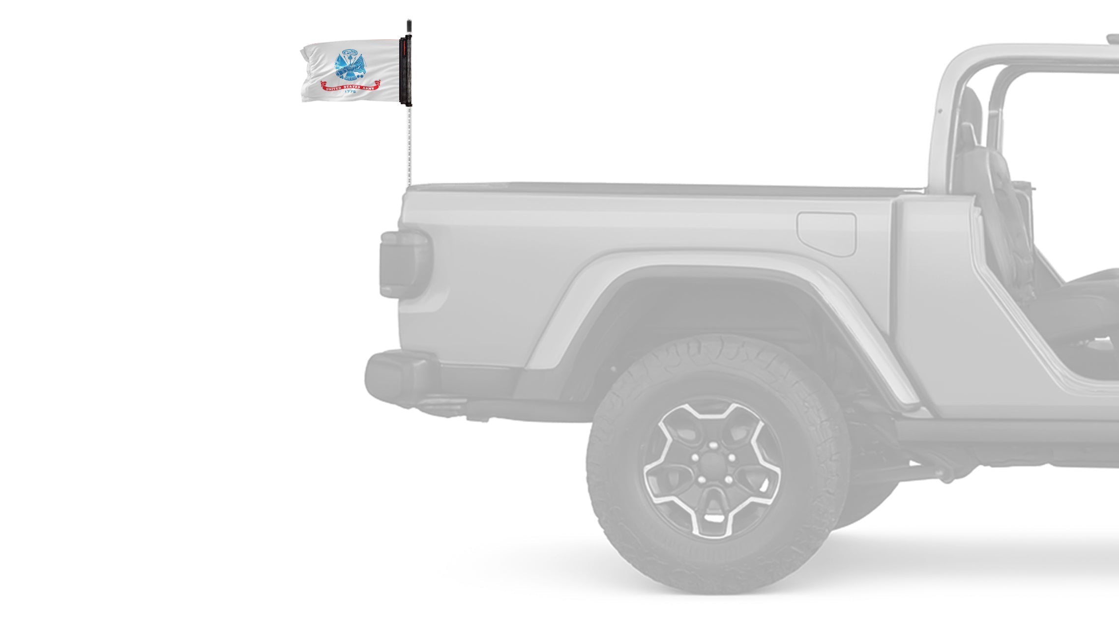 Army 12"x18" Forever Wave Flag for Jeep Wrangler CJ-7 and CJ-8 1976-1986