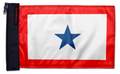 Service Flag Blue Star12"x18" Forever Wave Flag
