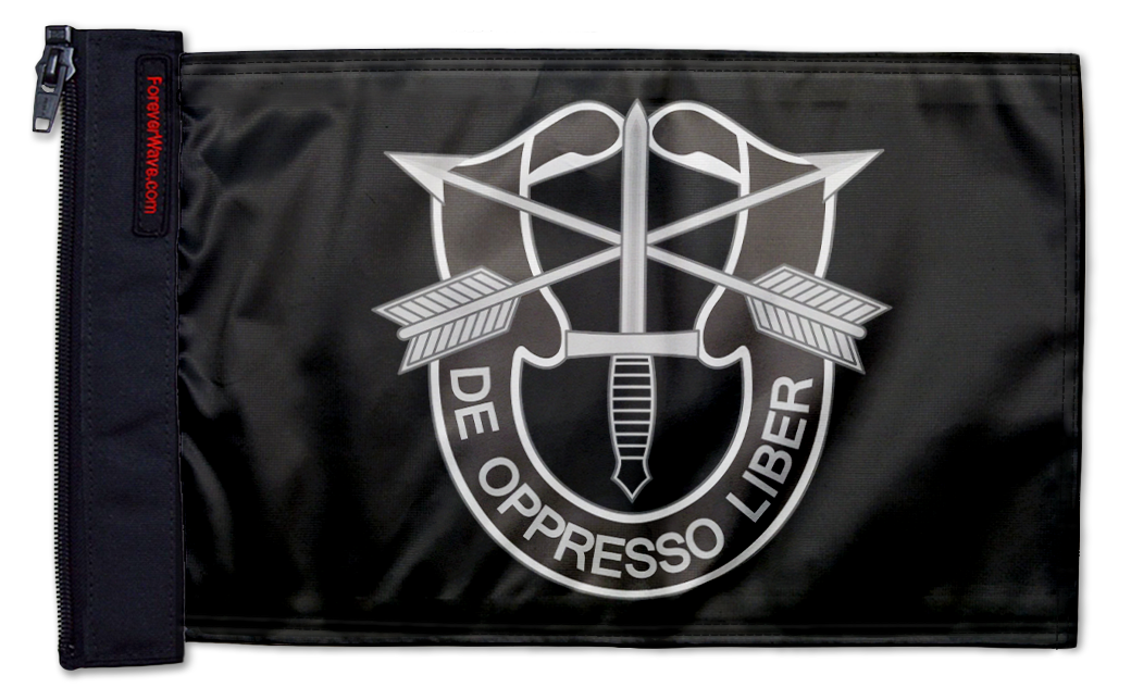 Special Forces 12"x18" Forever Wave Flag