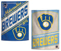 Milwaukee Brewers Garden Flag 2 Sided Classic Logo Pinstripe