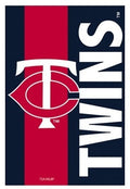 Minnesota Twins Garden Flag 2 Sided Embellished TC Applique