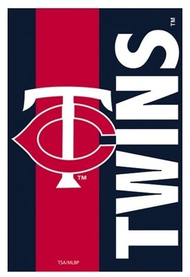 Minnesota Twins Garden Flag 2 Sided Embellished TC Applique