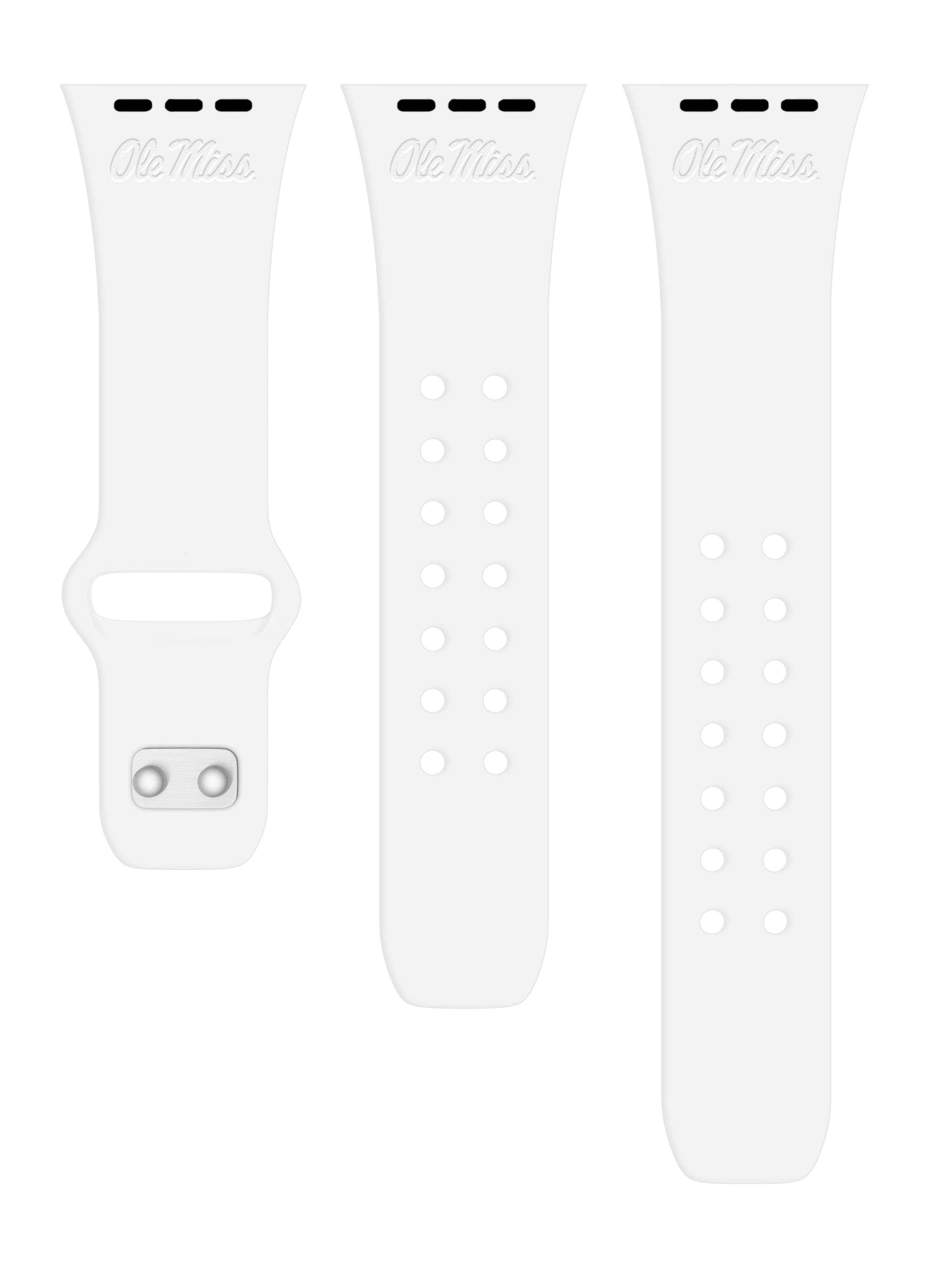 Mississippi Ole Miss Rebels Engraved Apple Watch Band