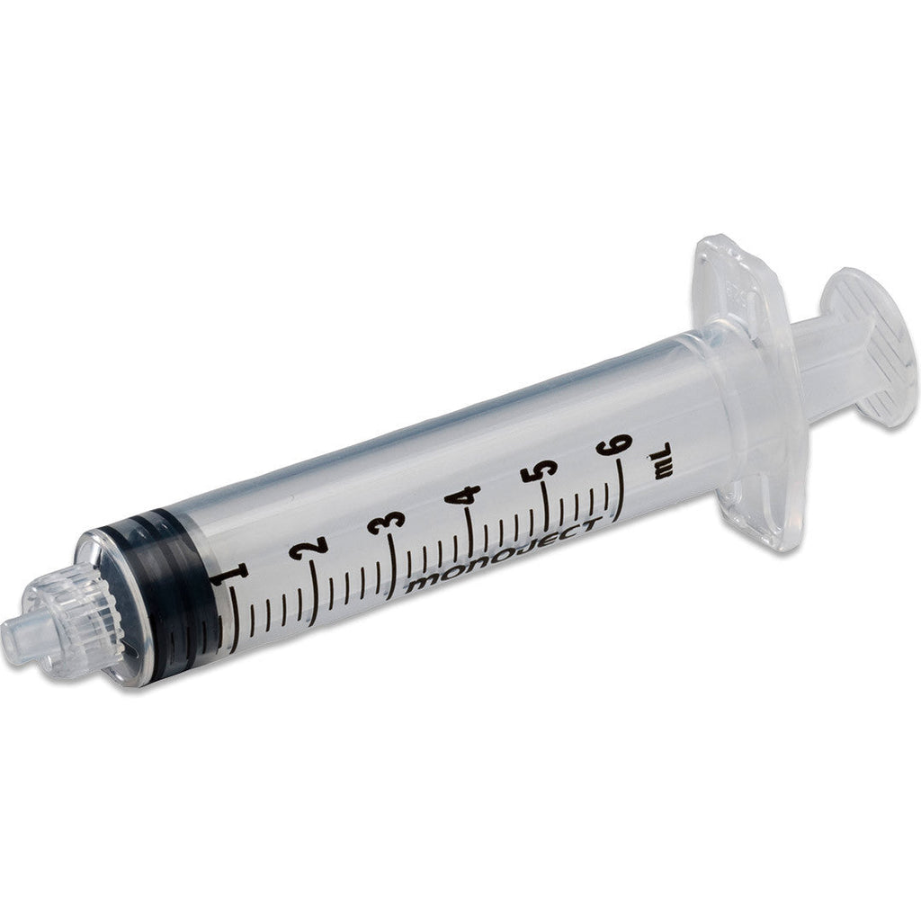 Monoject™  Standard Syringes 6mL Regular Tip (No-Needle) Rigid Pack - 8881516911