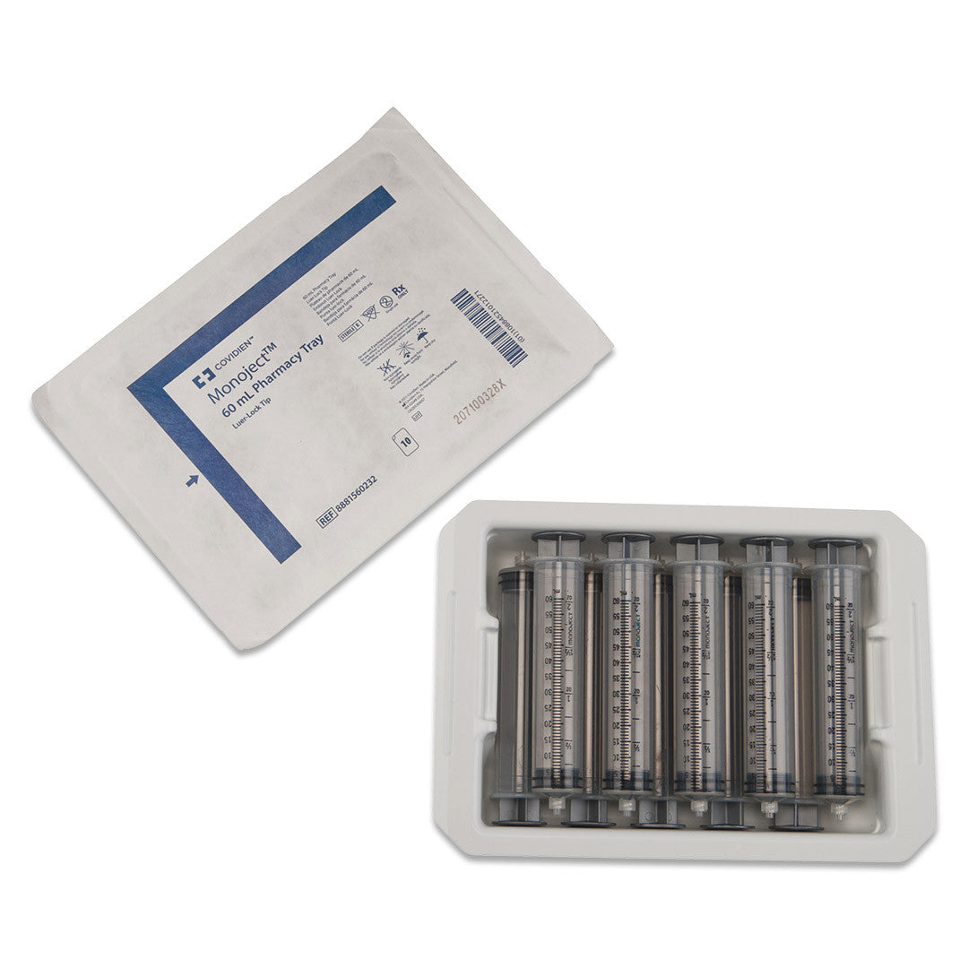 Monoject™ 6 mL Luer-Lock Tip Syringes in Pharmacy Trays - 8881516200