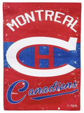 Montreal Canadiens Garden Flag 2 Sided Vintage Logo