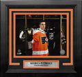 Morgan Frost Locker Room Philadelphia Flyers 8" x 10" Framed Hockey Photo