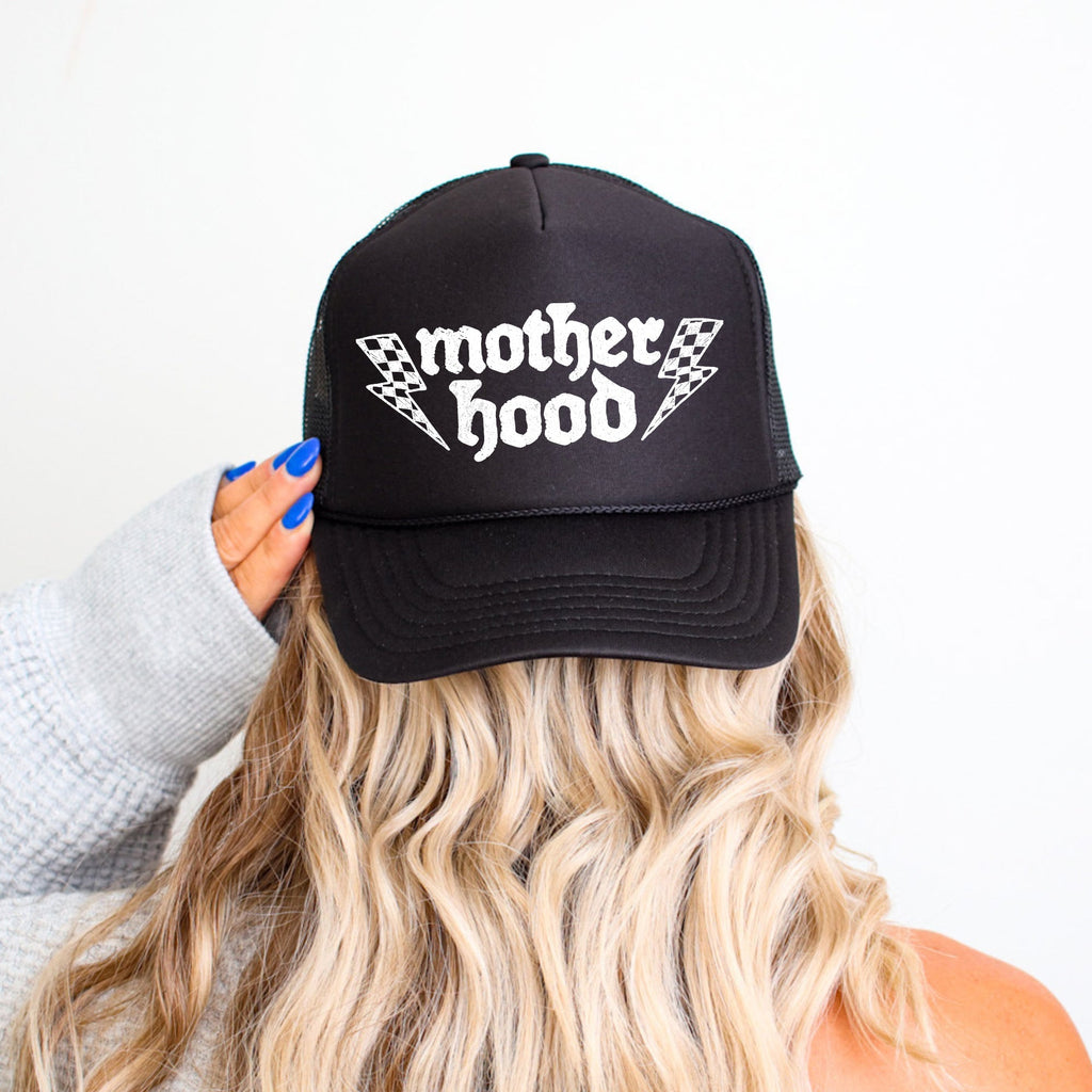 Mother Hood Lightning Bolt Sassy Funny Bold Statement For Bold Fashion Lovers Trucker Hat