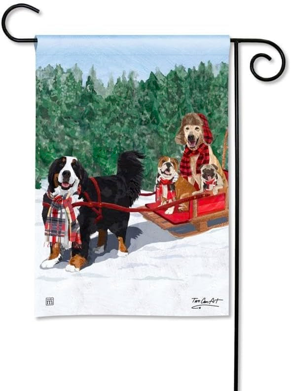 Mountain Dogs Garden Flag