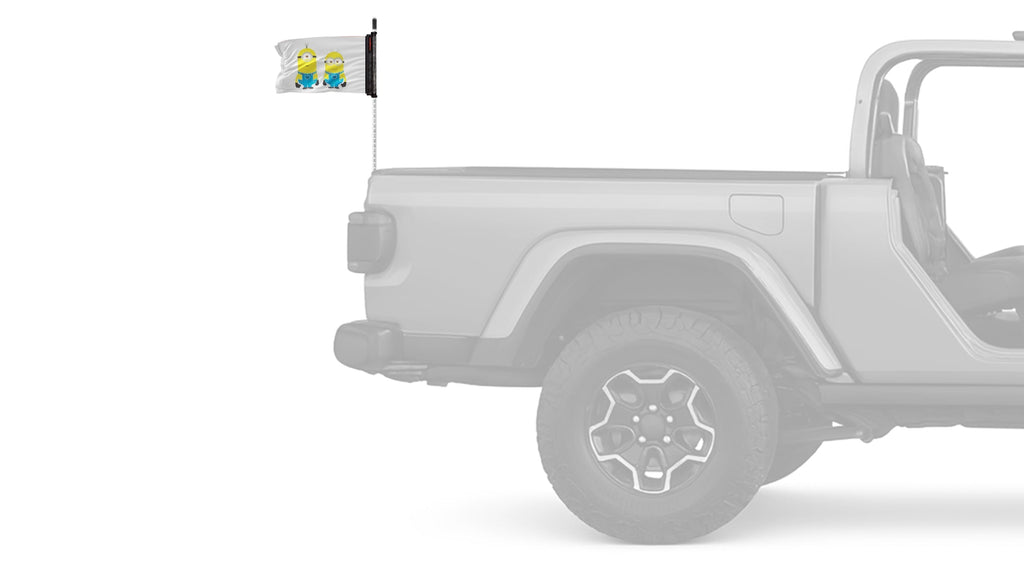 Minions 12"x18" Forever Wave Flag for Jeep Wrangler CJ-7 and CJ-8 1976-1986