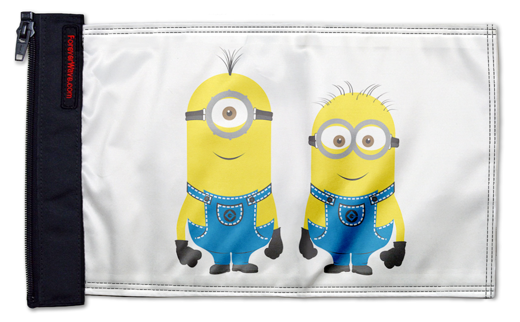 Minions 12"x18" Forever Wave Flag for Jeep Wrangler YJ 1986-1995