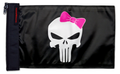Punisher Pink Ribbon 12"x18" Forever Wave Flag for Jeep Wrangler JK 2-Door 2007-2018