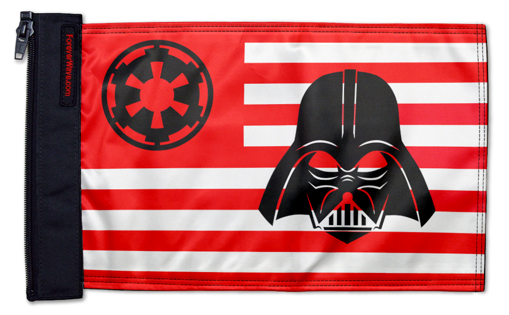 Star Wars Vader Imperial 12"x18" Forever Wave Flag for Golf Carts
