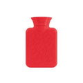 Fashy Hot Water Bottle, Portable Heating Pad for Menstrual Relief & Muscle Relaxation - Compact Warmth Solution, Red, 10.14 fl oz