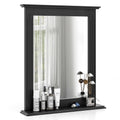 Wall-Mounted Multipurpose Vanity Mirror with Shelf