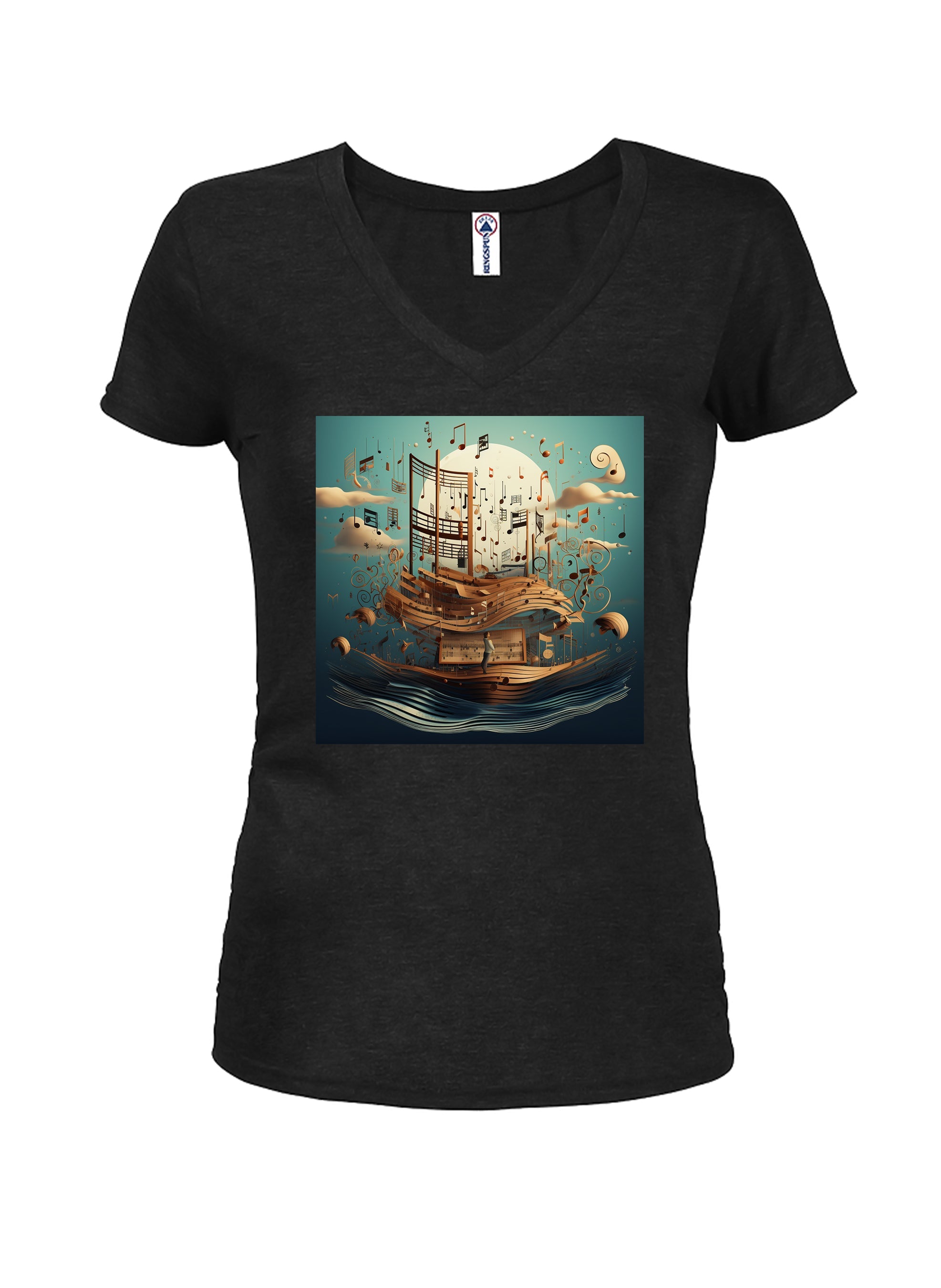 Musical Inspiration Juniors V Neck T-Shirt