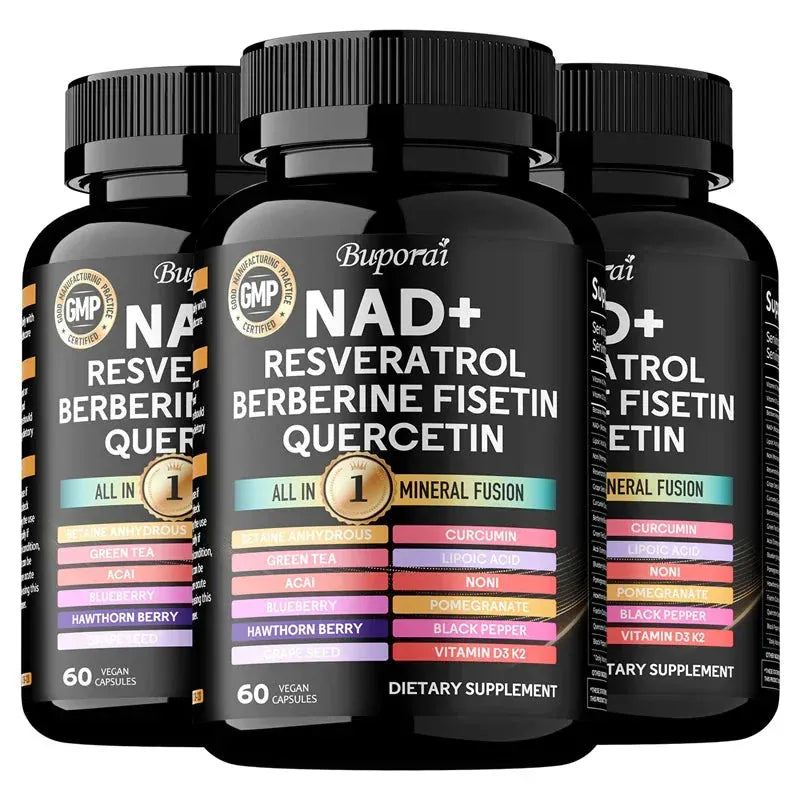NAD+ Resveratrol Complex – Cellular Health & Anti-Aging Formula (1000 mg)