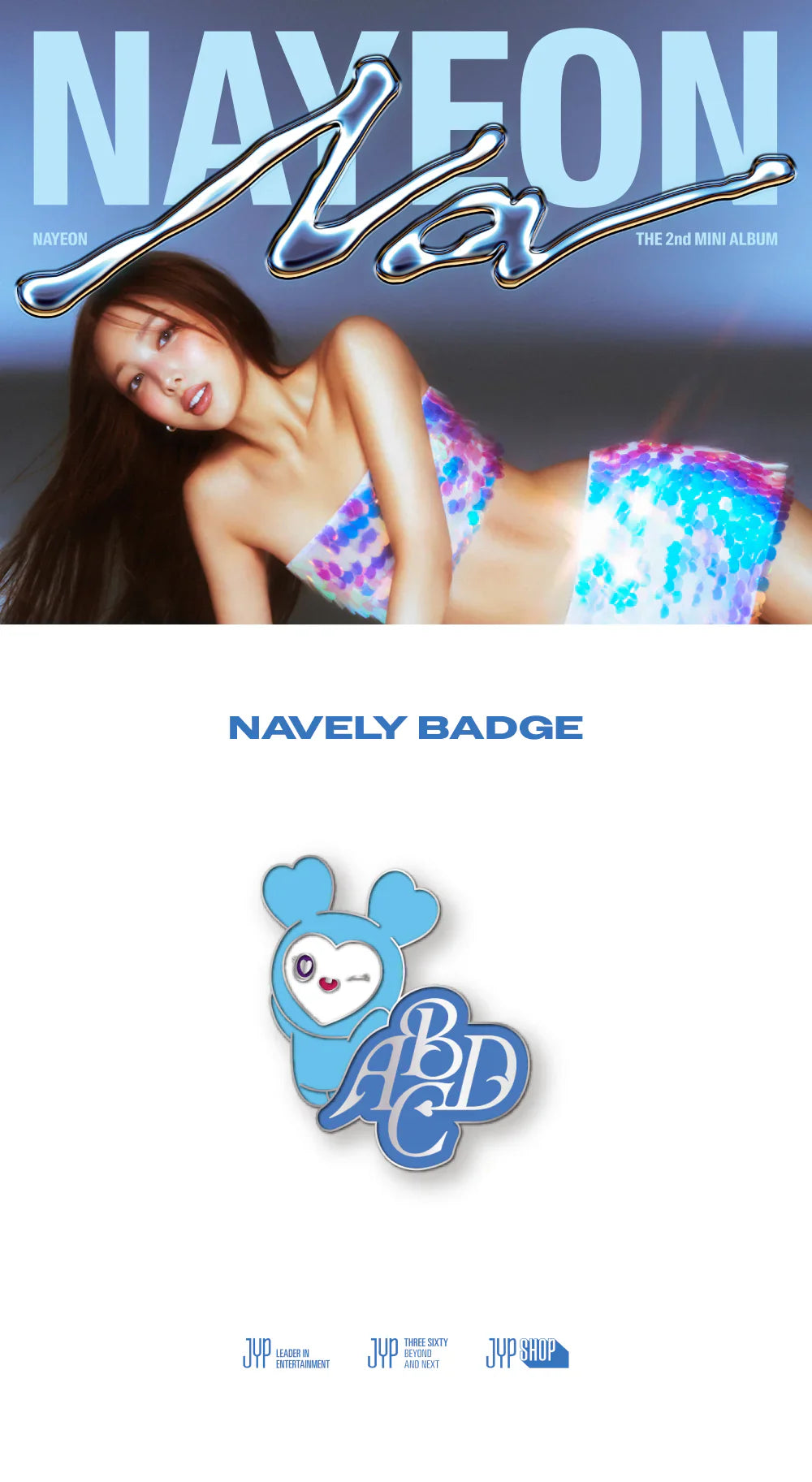 Twice Nayeon - Na 2nd Mini Album Official MD Navely Badge