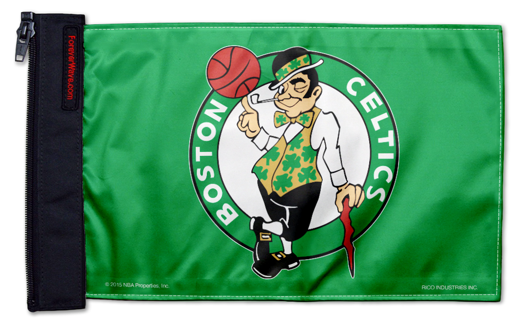 Boston Celtics 11"x17" Forever Wave Flag for Jeep Wrangler JK 2-Door 2007-2018