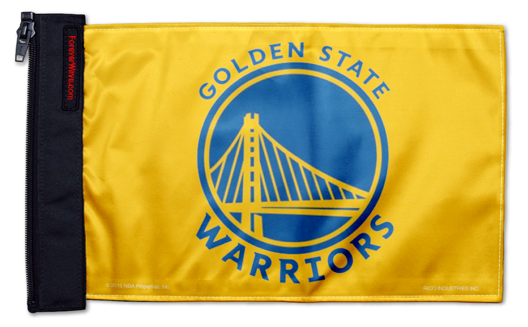 Golden State Warriors 11"x17" Forever Wave Flag for Jeep Wrangler YJ 1986-1995