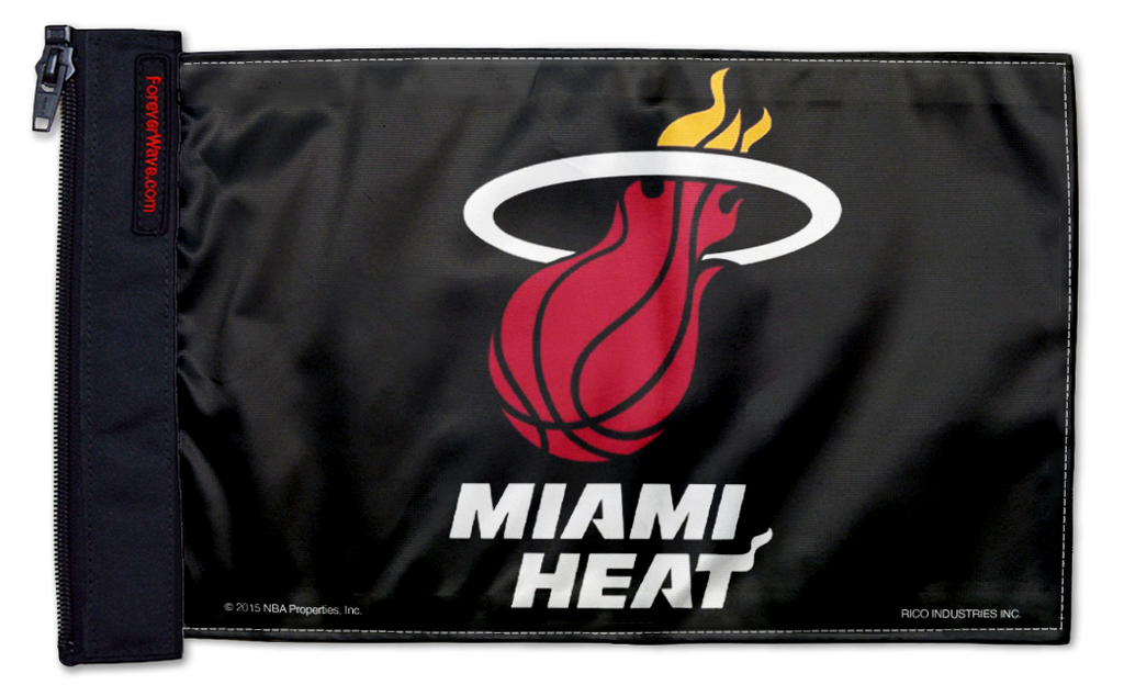 Miami Heat 11"x17" Forever Wave Flag for Jeep Wrangler LJ 2003-2006