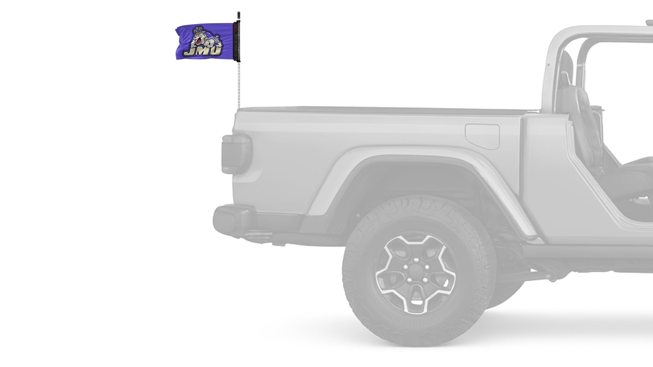 James Madison University 11"x17" Forever Wave Flag for Jeep Wrangler JK 2-Door 2007-2018