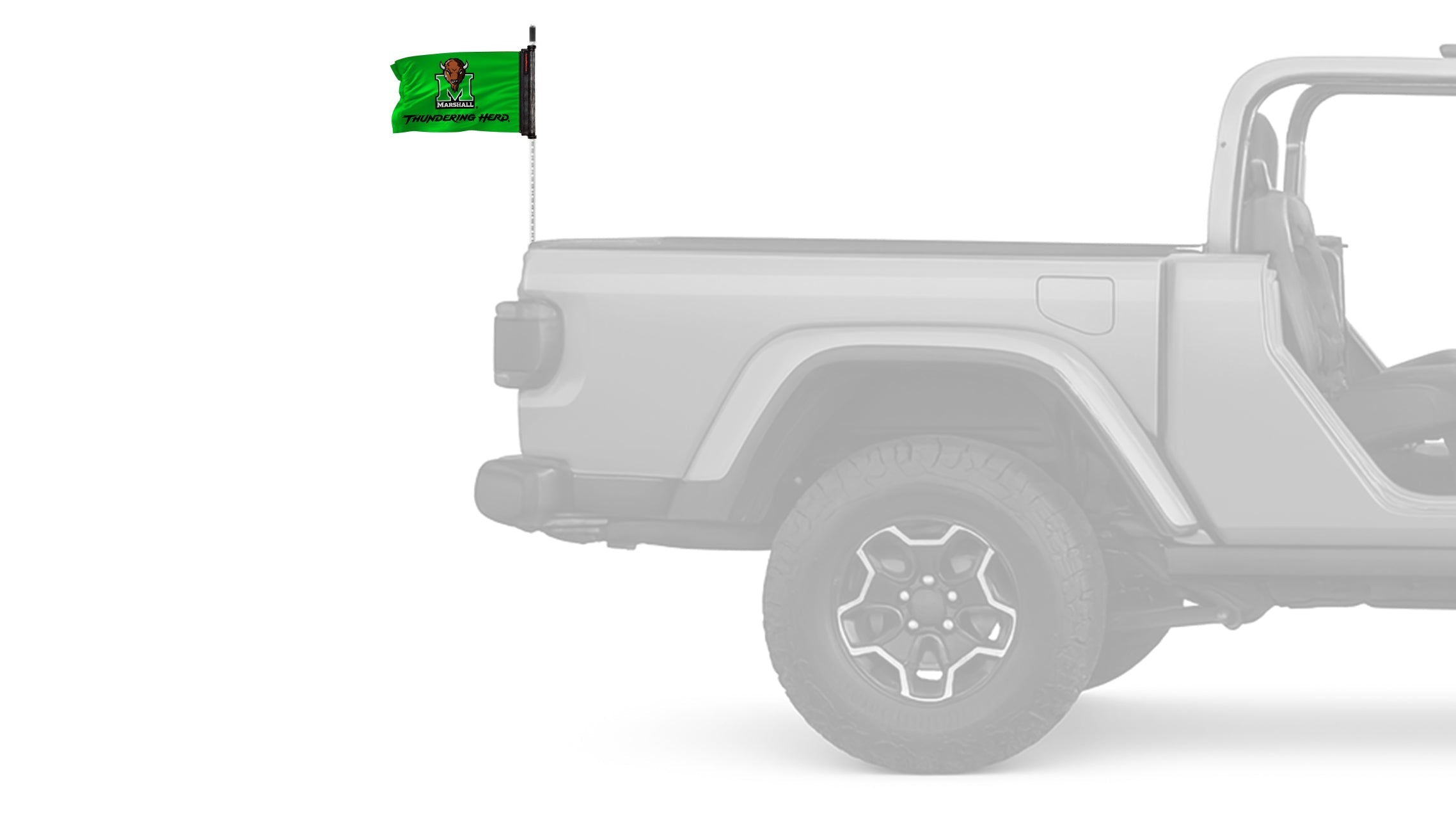 Marshall 11"x17" Forever Wave Flag for Jeep Wrangler CJ-7 and CJ-8 1976-1986