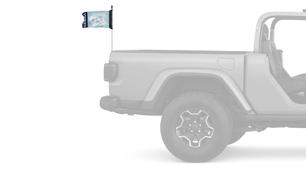 North Carolina 11"x17" Forever Wave Flag for Jeep Wrangler JK 2-Door 2007-2018