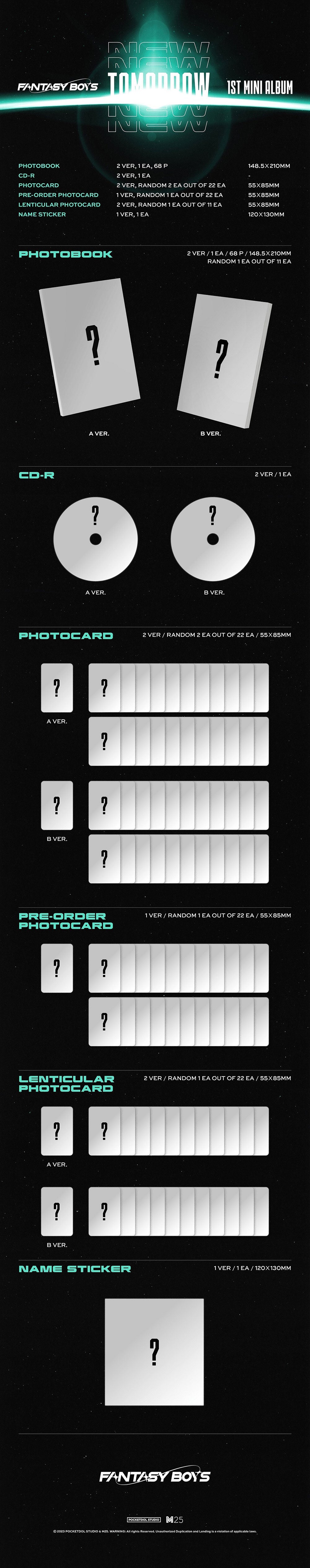 Fantasy Boys 1st Mini Album - New Tomorrow