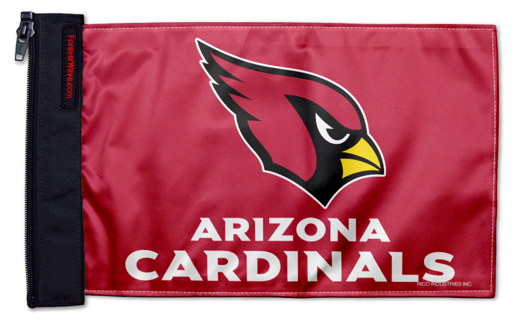 Arizona Cardinals 11"x17" Forever Wave Flag for Jeep Wrangler TJ 1996-2006