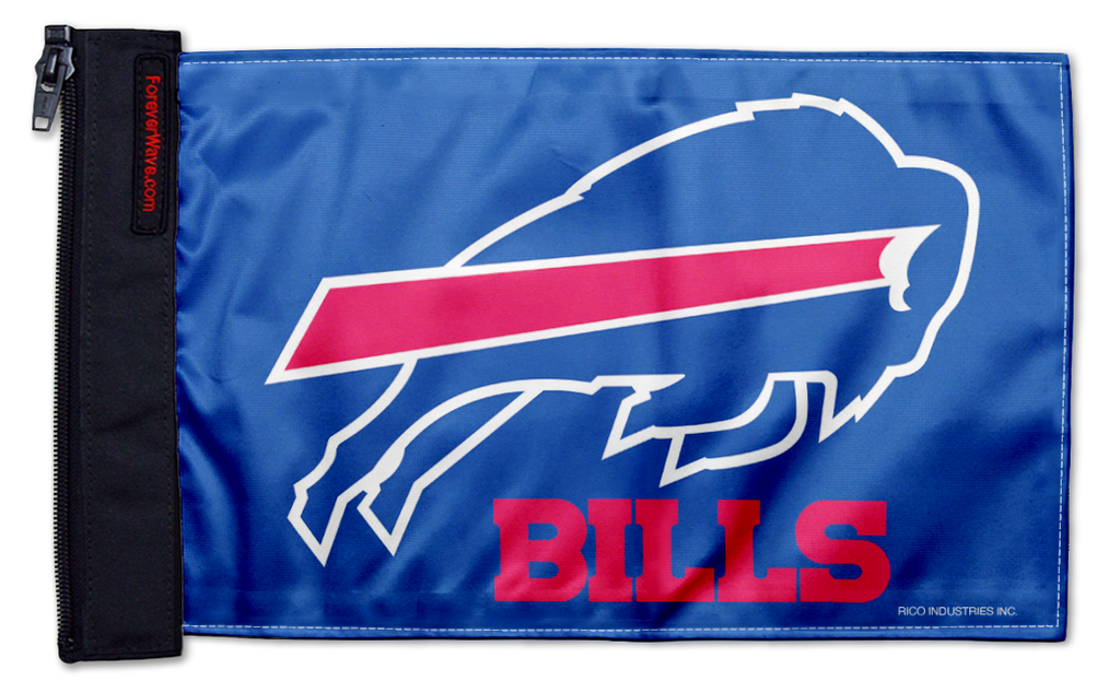 Buffalo Bills 11"x17" Forever Wave Flag for Jeep Wrangler LJ 2003-2006