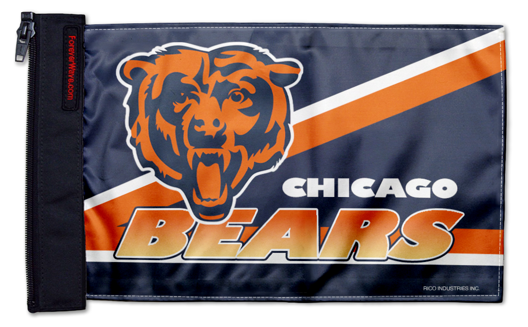 Chicago Bears 11"x17" Forever Wave Flag for Jeep Wrangler YJ 1986-1995
