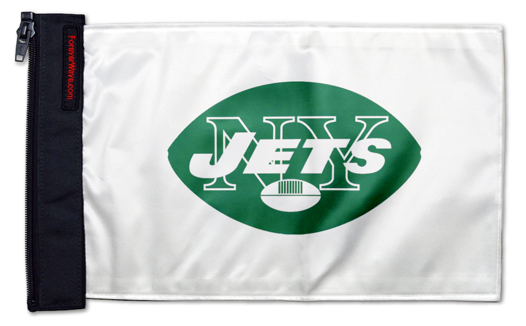 New York Jets 11"x17" Forever Wave Flag for Jeep Wrangler YJ 1986-1995