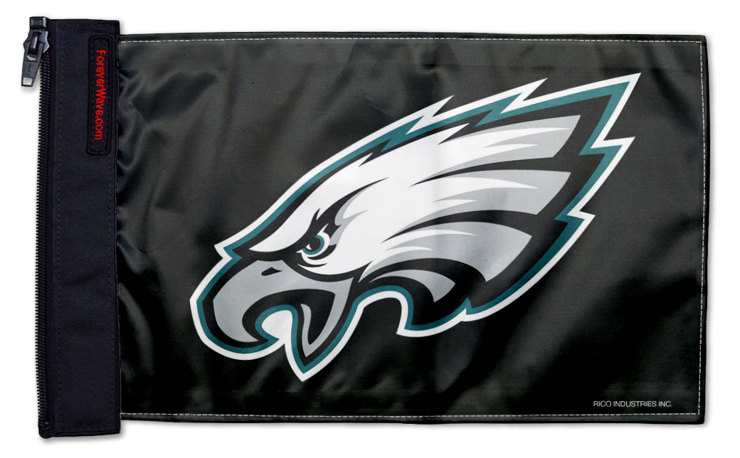 Philadelphia Eagles 11"x17" Forever Wave Flag for Jeep Wrangler LJ 2003-2006