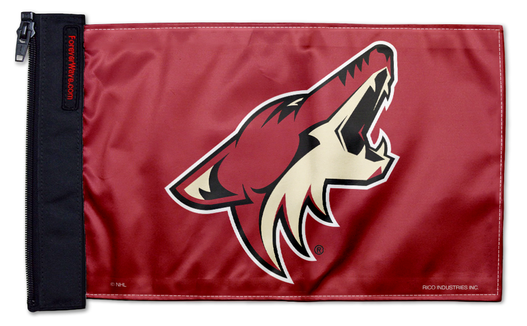 Arizona Coyotes 11"x17" Forever Wave Flag for Jeep Wrangler TJ 1996-2006