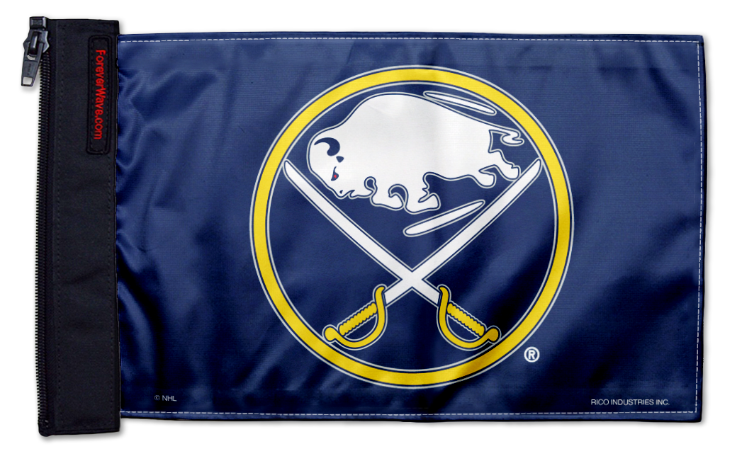 Buffalo Sabres 11"x17" Forever Wave Flag for Jeep Wrangler JK 2-Door 2007-2018