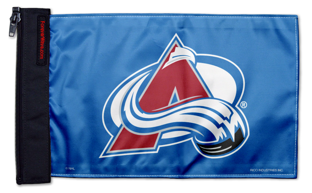 Colorado Avalanche 11"x17" Forever Wave Flag for Jeep Wrangler JK 2-Door 2007-2018