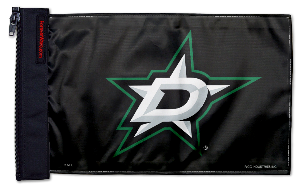 Dallas Stars 11"x17" Forever Wave Flag for Jeep Wrangler JK 2-Door 2007-2018