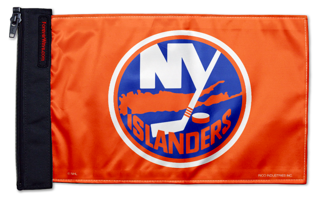 New York Islanders 11"x17" Forever Wave Flag for Jeep Wrangler JK 2-Door 2007-2018