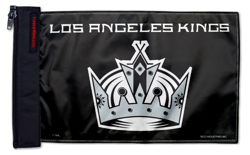 Los Angeles Kings 11"x17" Forever Wave Flag for Jeep Wrangler TJ 1996-2006