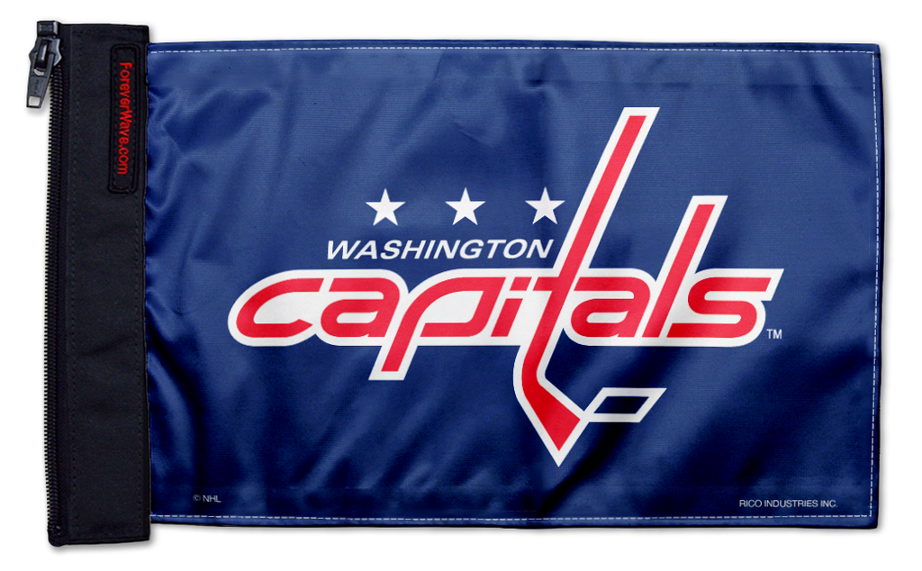 Washington Capitals 11"x17" Forever Wave Flag for Jeep Wrangler JK 2-Door 2007-2018