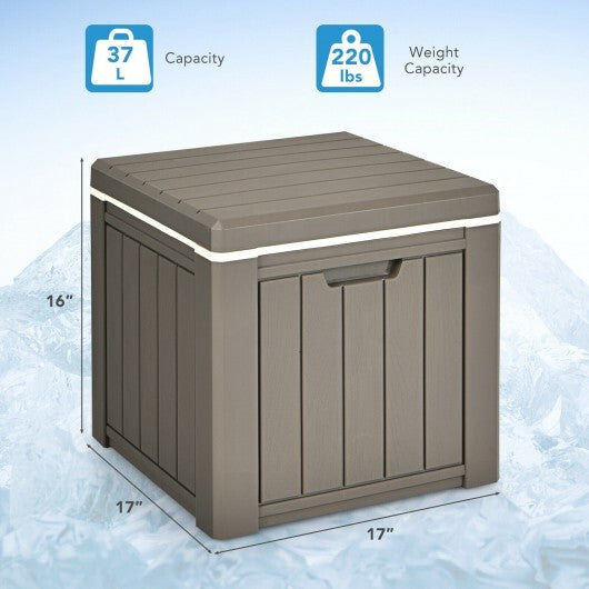 10 4-in-1 Gallon Storage Cooler for Picnic and Outdoor Activities-Black