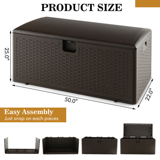 31/73/100 Gallon All Weather Storage Container with Lockable Lid-S