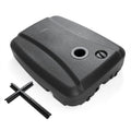 220 LBS Cantilever Patio Umbrella Base Stand withWheels Fillable offset Umbrella Stand-Black