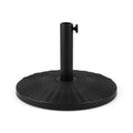 Concrete Patio Umbrella Base with Rattan Pattern for Lawn