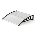 39 x 30 Inch Outdoor Front Door Window Awning Door Canopy Exterior-Black