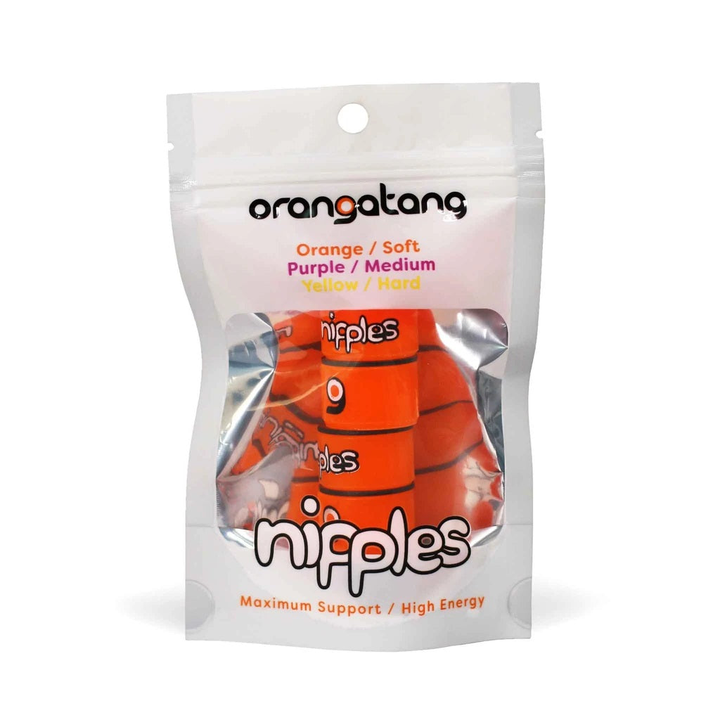 Orangatang Nipple Double Barrel Bushings Soft - Orange (Set)