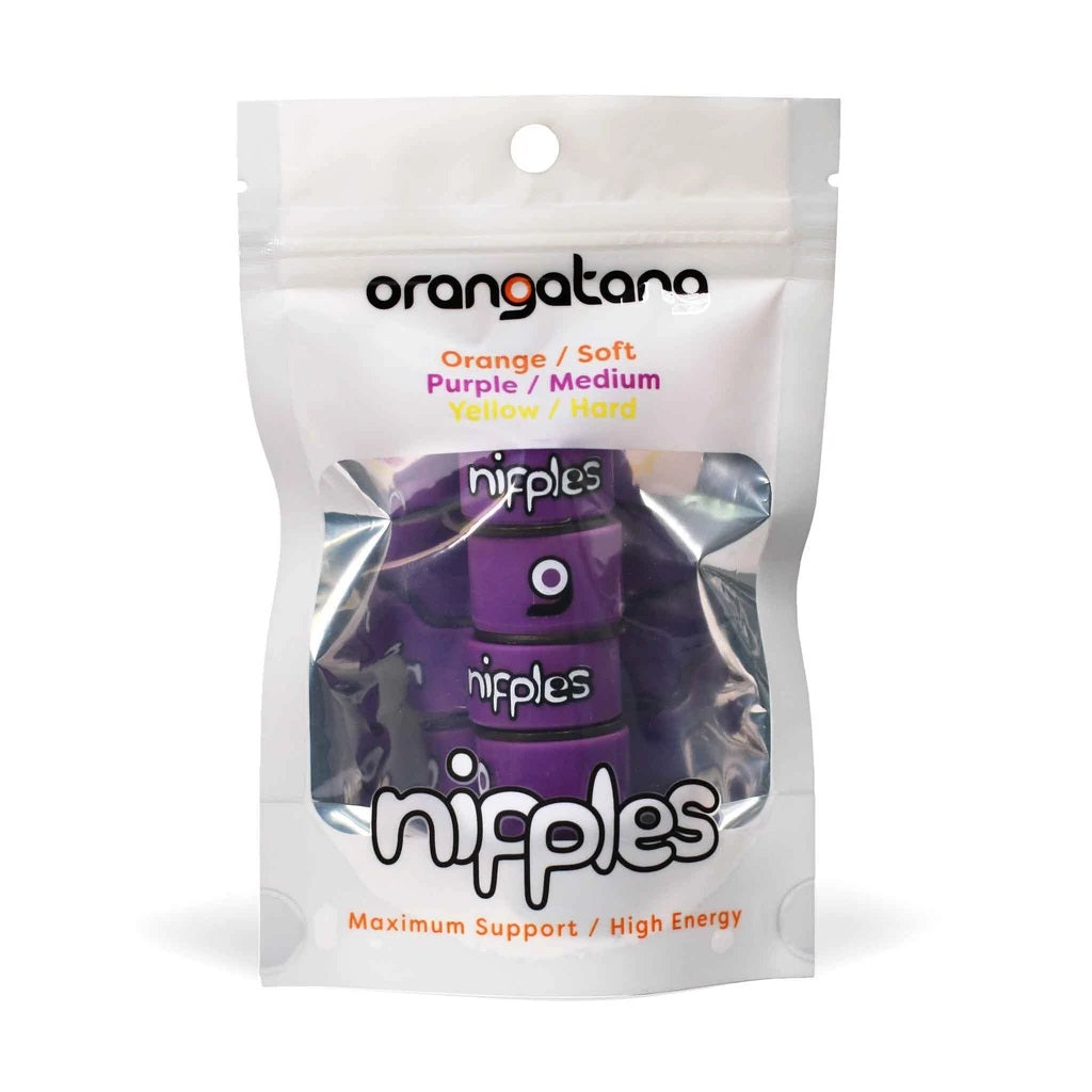 Orangatang Nipple Double Barrel Bushings Medium - Purple (Set)