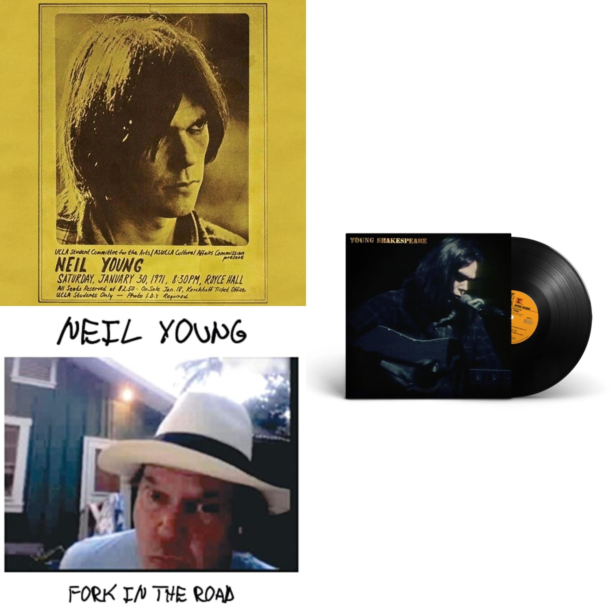 Royce Hall 1971 & Young Shakespeare & Fork In The Road (140G)