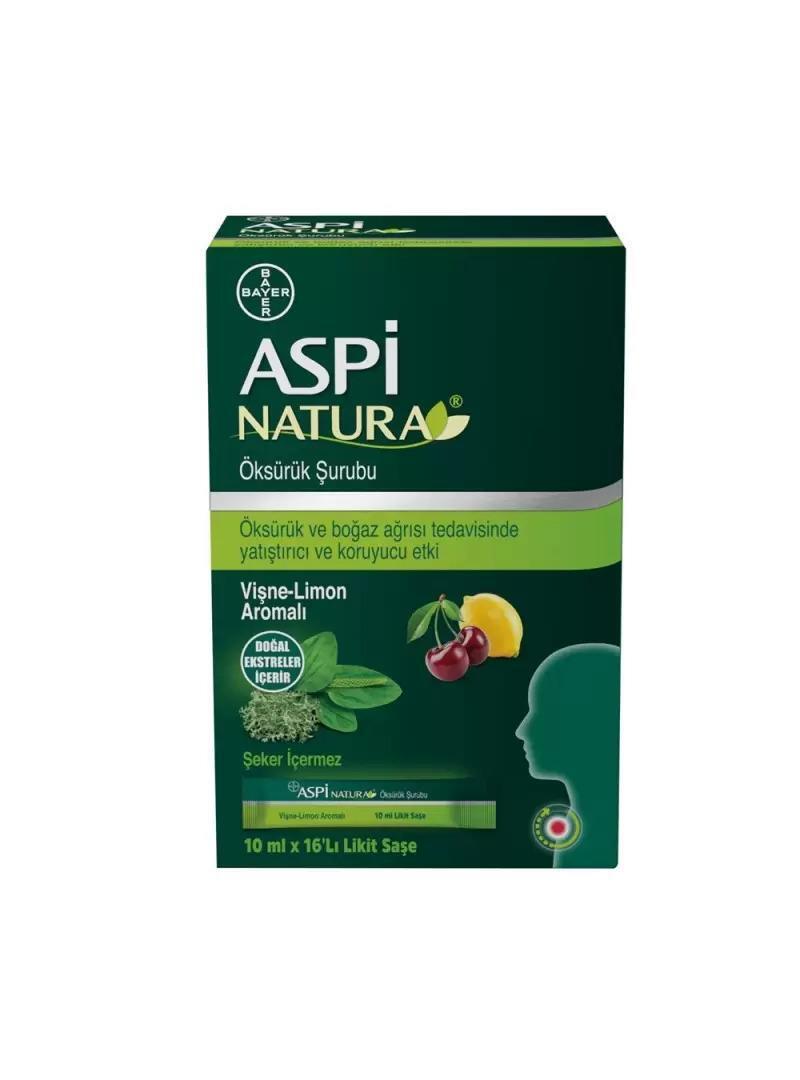 Aspi Natura Natural Cough Syrup - Gluten-Free, Alcohol-Free Relief for Kids and Adults, Cherry-Lemon Flavor